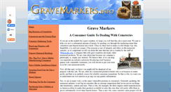 Desktop Screenshot of gravemarkers.info