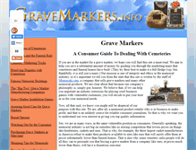 Tablet Screenshot of gravemarkers.info